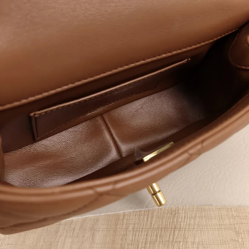 Chanel Crossbody Bag CF Mini Brown Lambskinmini17 × 6 × 12 cm — detail view 2 of 13