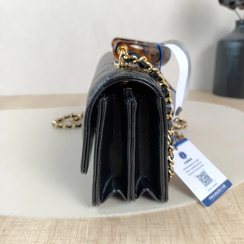 Chanel Crossbody Bag woc Black Waxed Leather One Size19 × 7 × 11 cm — detail view 5 of 12
