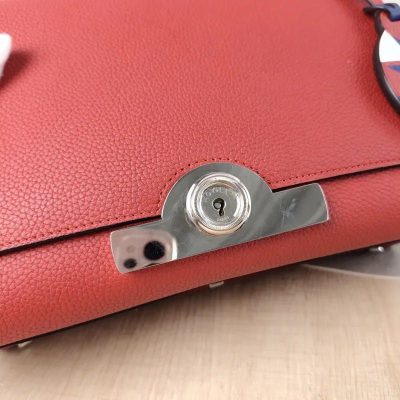 Moynat Crossbody Bag rejane Top Handle Crossbody Bag Red Calfskin Small 26 × 11 × 18 cm — detail view 10 of 16