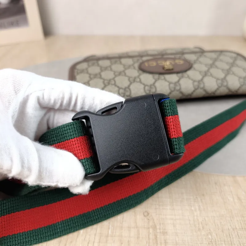 GUCCI Crossbody Bag Neo Vintage Belt Bag Monogram PVC Medium 24 × 4 × 17 cm — detail view 4 of 13