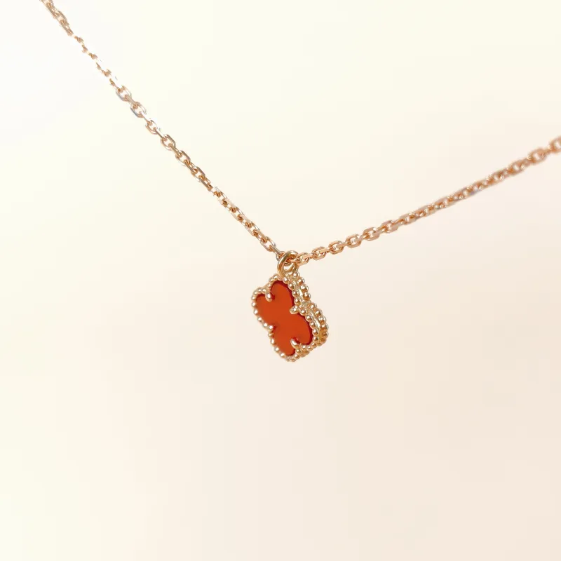 Van Cleef & Arpels Necklace Alhambra Alhambra Collection 18KR ose Gold Sweet Mini 45cm — cover view 10 of 12