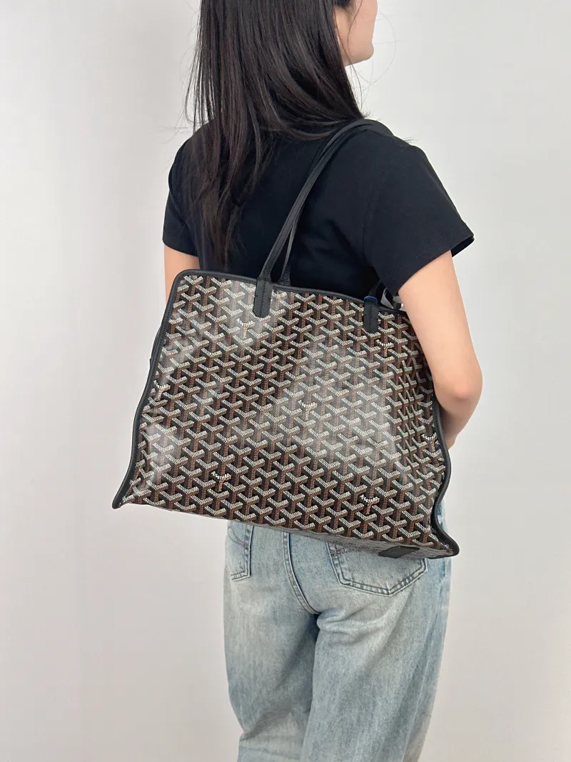 GOYARD Top Handle Bag hardy y tote Black PVC Small 40 × 17 × 31 cm — on-model view 1 of 2