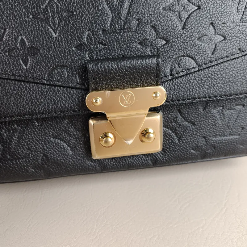 Louis Vuitton Crossbody Bag Marceau Chain Bag Black Monogram Empreinte Embossed Calfskin 24.5 × 6.5 × 15 cm — detail view 11 of 11