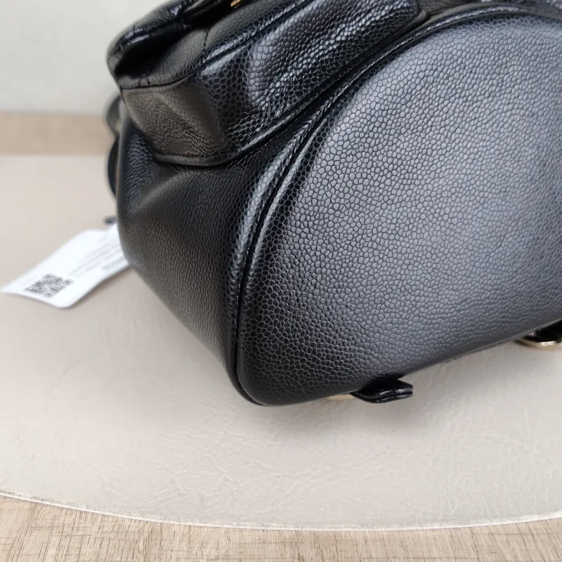 Chanel Backpack Duma Black Grained Calfskin Small18 × 9.5 × 19 cm — detail view 13 of 15
