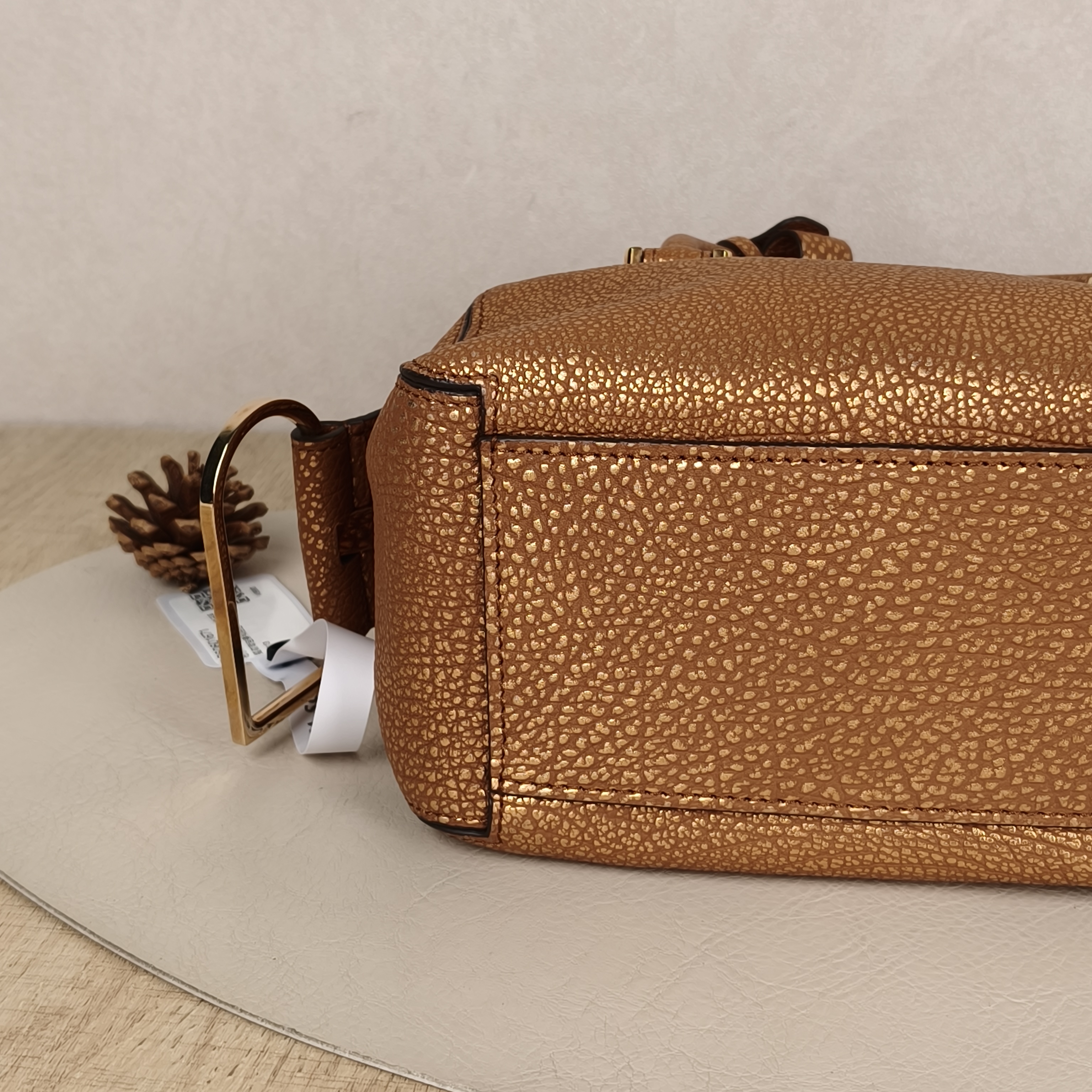 DELVAUX Top Handle Bag Cool Box Box Shoulder Bag Gold Calfskin One Size21 × 11 × 13 cm — cover view 8 of 8