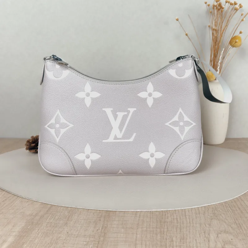 Louis Vuitton Crossbody Bag Boulogne Grey Empreinte Embossed Calfskin Monogram Small26 × 9.5 × 16 cm