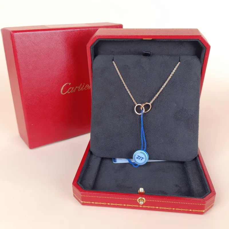 CARTIER Necklace Love Collection Pendant Rose Gold 18KR ose Gold One Size 43cm — cover view 6 of 9