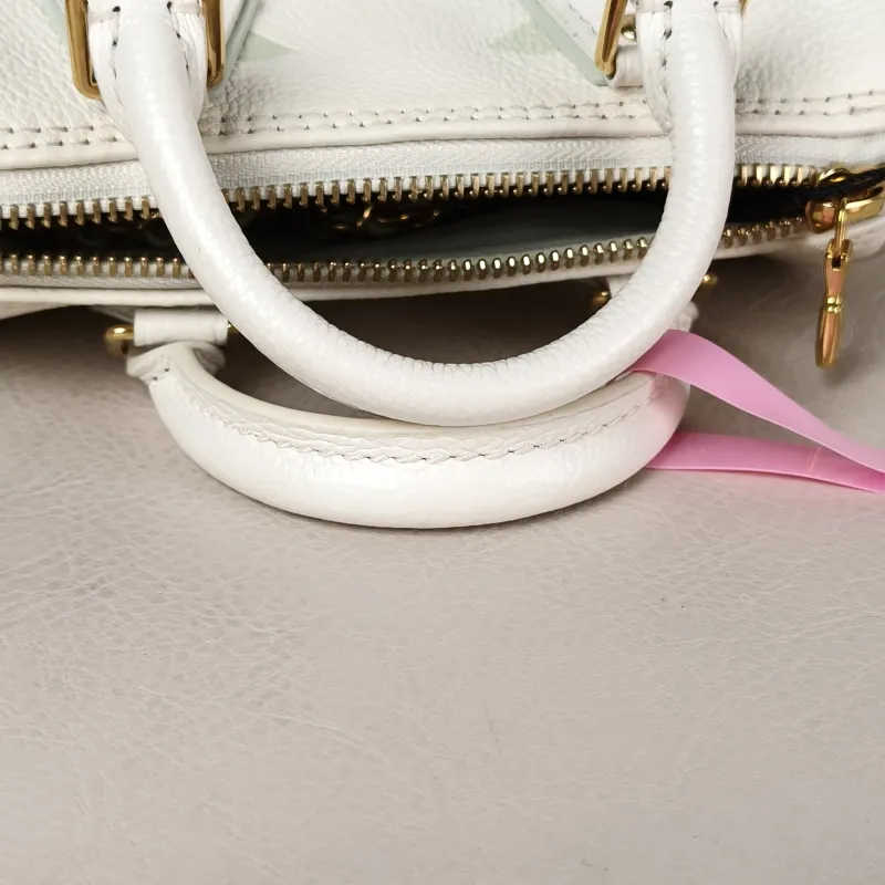 Louis Vuitton Crossbody Bag Speedy Nano White · Green Empreinte Embossed Calfskin nano 16 × 7.5 × 10 cm — detail view 2 of 10