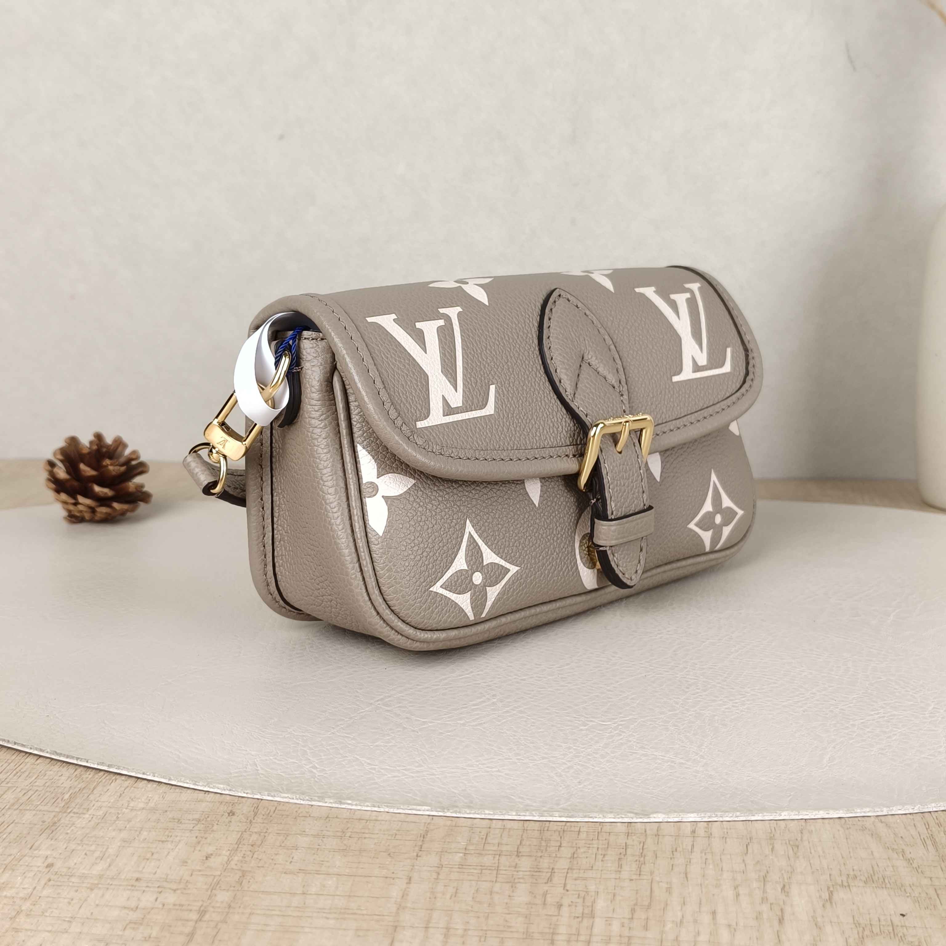 Louis Vuitton Crossbody Bag Diane Baguette Bag Empreinte Embossed Calfskin Monogramnano19 × 6 × 10.5 cm — cover view 3 of 5