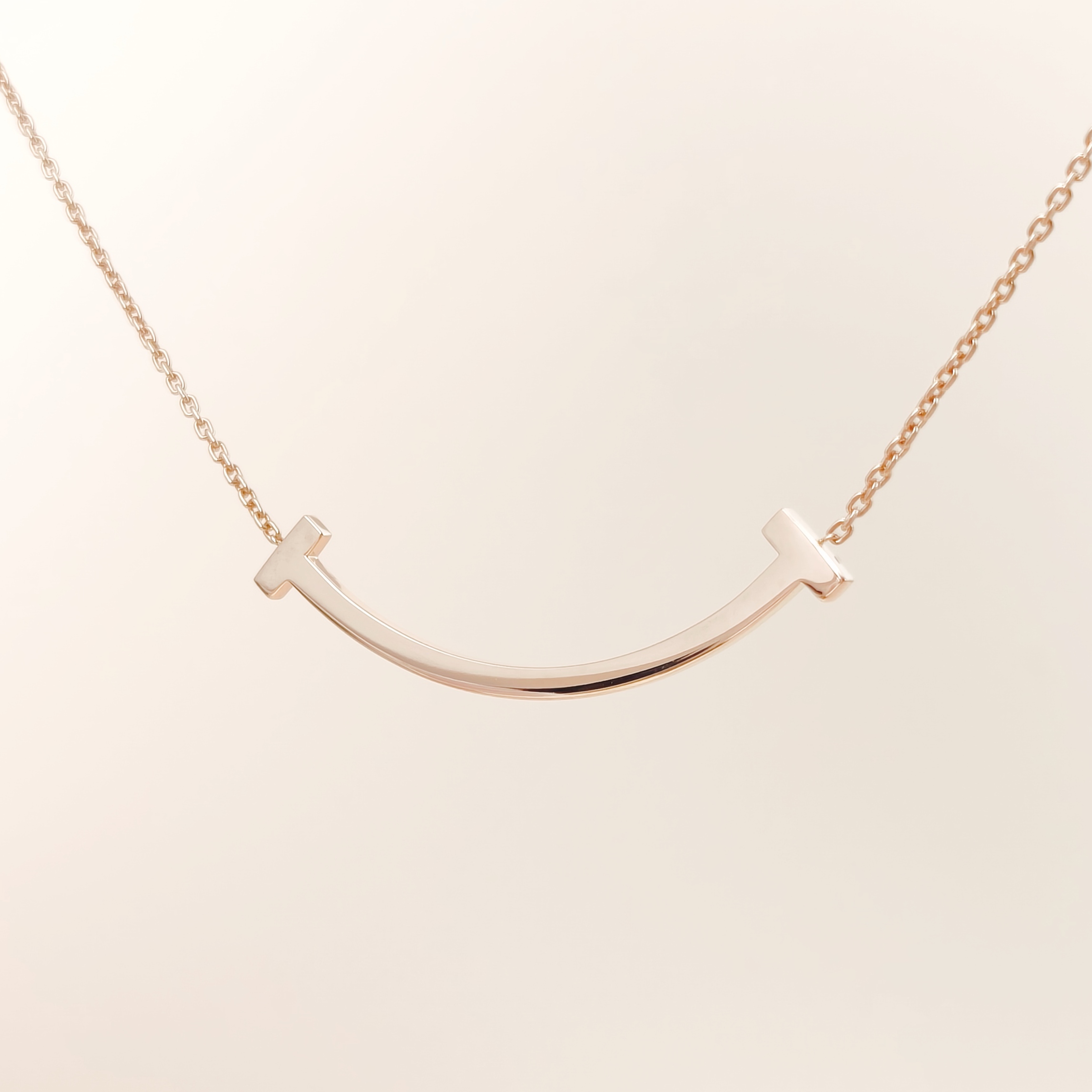 Tiffany&Co. Necklace T Collection Large Smile Necklace Rose Gold Rose Gold 18KR ose Gold Large40.6-45.7 — cover view 12 of 13