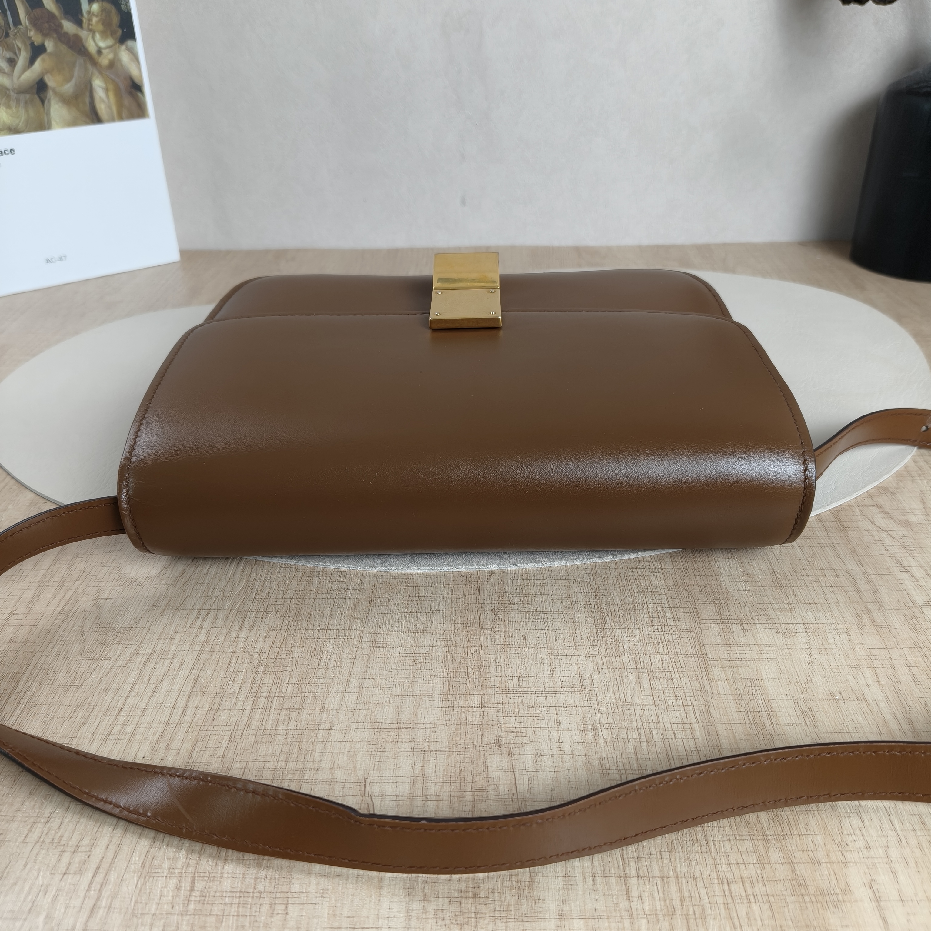CELINE Crossbody Bag Classic Box CC alfskin Medium24 × 7 × 18 cm — cover view 2 of 10