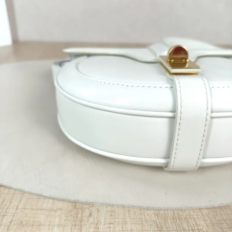CELINE Crossbody Bag Besace 16 White Calfskin Small 19 × 6 × 17 cm — detail view 11 of 11