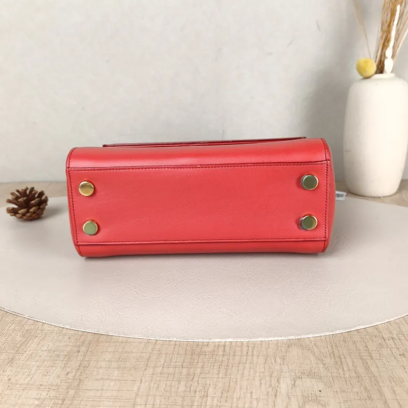 SAINT LAURENT Shoulder Bag Shoulder Bag Red Calfskin One Size21 × 10 × 17 cm — cover view 5 of 5