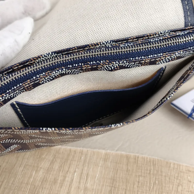 GOYARD Crossbody Bag PLUMET Blue PVC One Size 20.5 × 2.5 × 14 cm — detail view 8 of 9