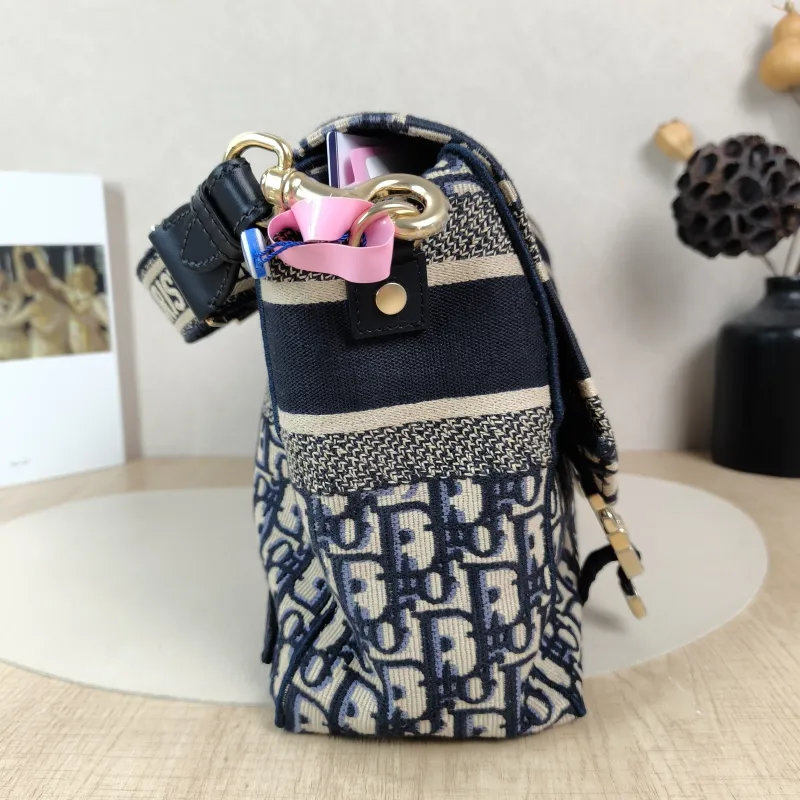 DIOR Crossbody Bag camp Messenger Bag Blue Canvas Medium29 × 12 × 22 cm — detail view 8 of 11