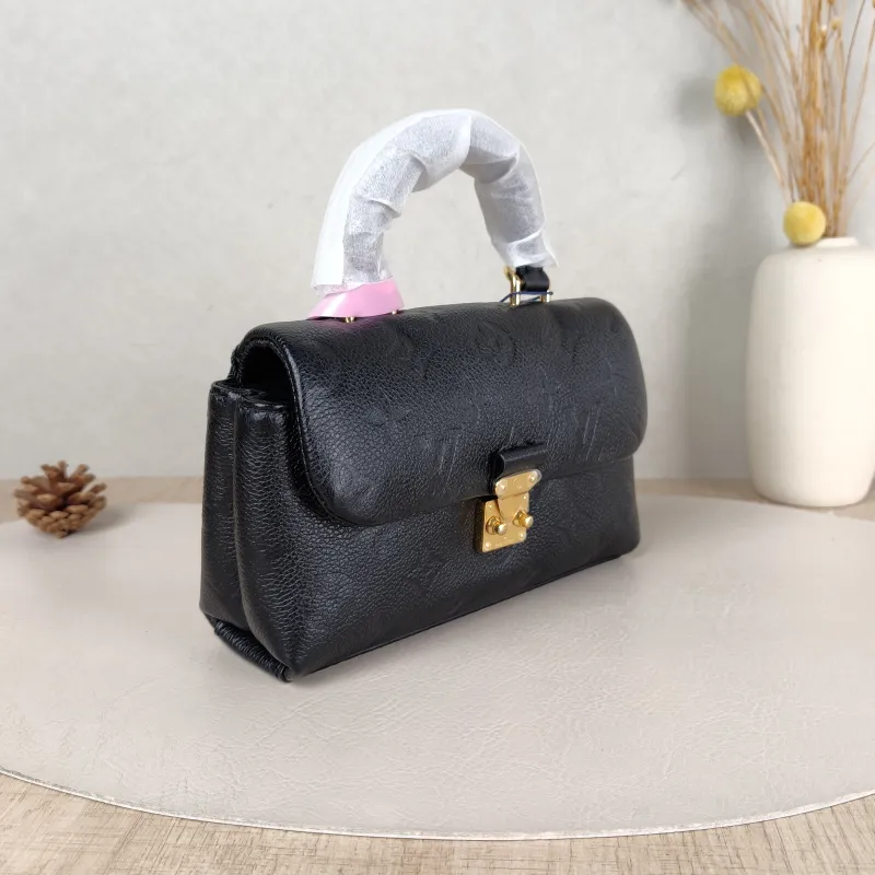 Louis Vuitton Crossbody Bag MADELEINE Black Monogram Empreinte Embossed Calfskin nano 21 × 6 × 12.5 cm — cover view 3 of 5