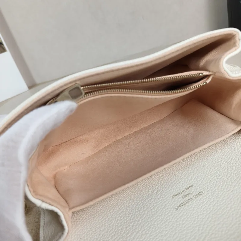 Louis Vuitton Crossbody Bag Pochette Métis East West White · Pink Monogram Empreinte Embossed Calfskin Small 21.5 × 6 × 13.5 cm — detail view 6 of 13