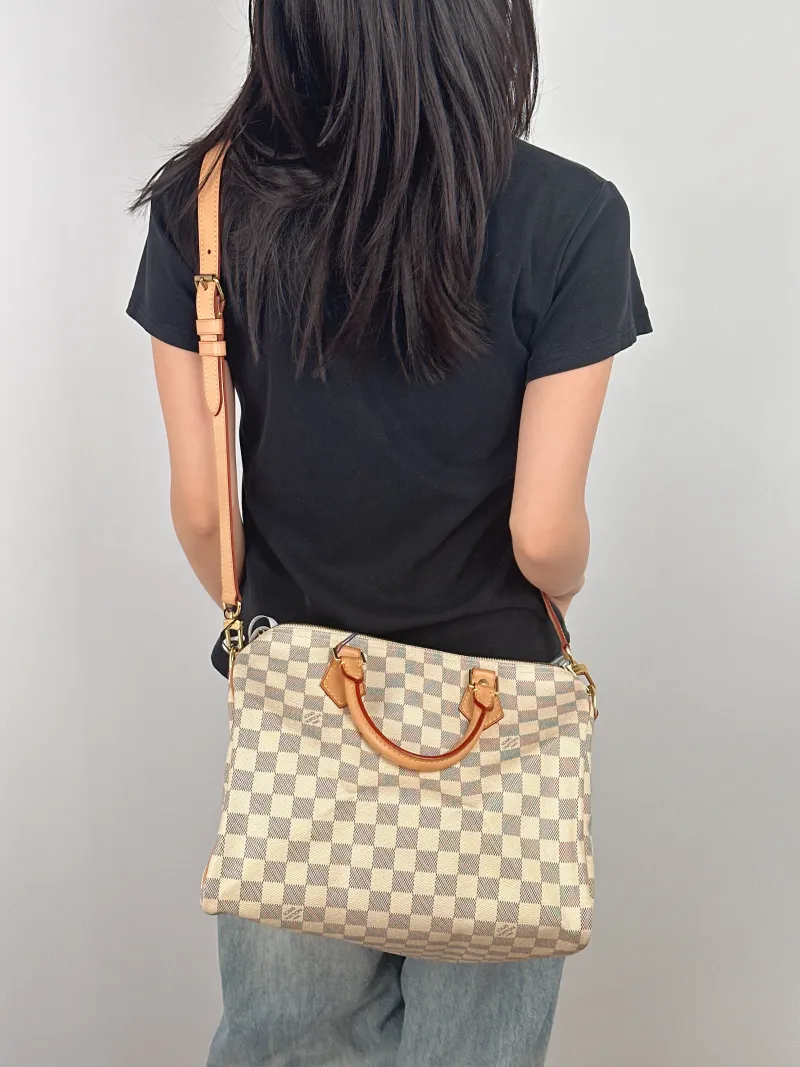 Louis Vuitton Crossbody Bag Speedy30 Shoulder Strap Edition- PVC Large 30 × 17 × 21 cm — on-model view 3 of 3