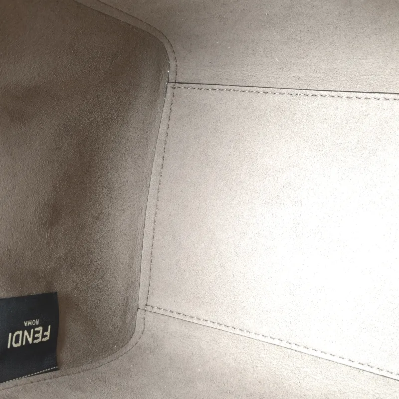 FENDI Crossbody Bagorigami Grey Calfskinmini18.5 × 15 × 15 cm — detail view 10 of 11