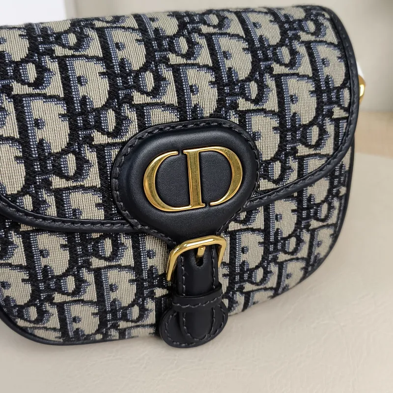 DIOR Crossbody Bag Bobby Blue Canvas Small18 × 5 × 14 cm — detail view 6 of 12