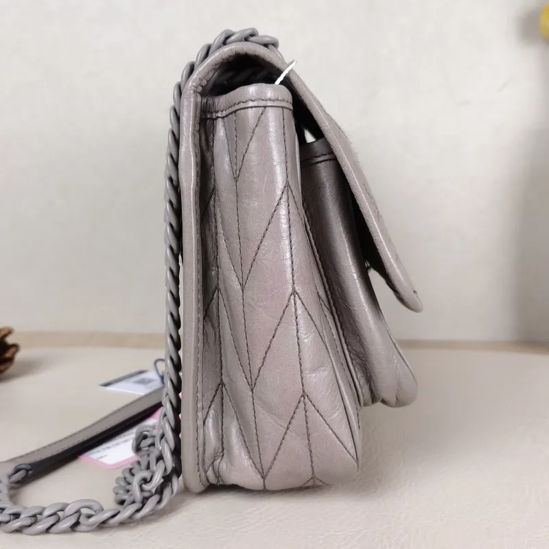Miumiu Crossbody Bag Crossbody Bag Grey Calfskin One Size 21 × 7 × 17 cm — detail view 12 of 14