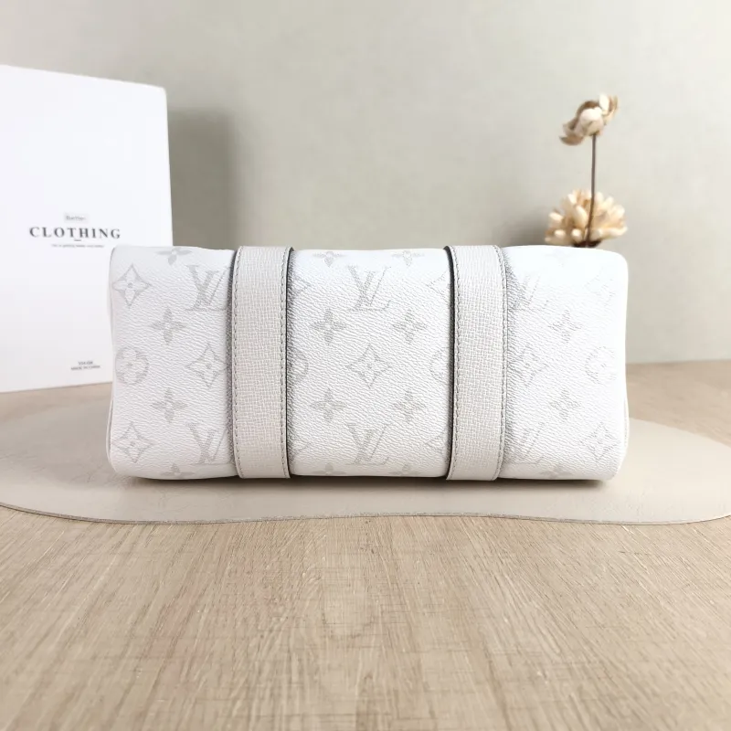 Louis Vuitton Crossbody Bag City Keepall White PVC Medium 27 × 13 × 17 cm — cover view 3 of 6