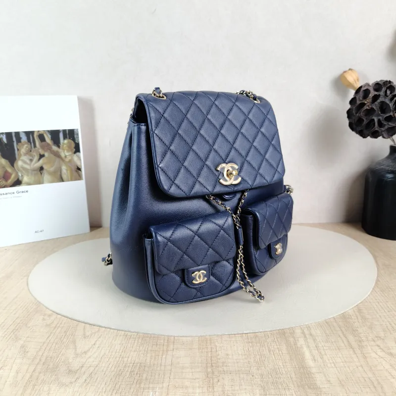 Chanel Backpack Duma Calfskin Large 23 × 15 × 24 cm — cover view 4 of 5
