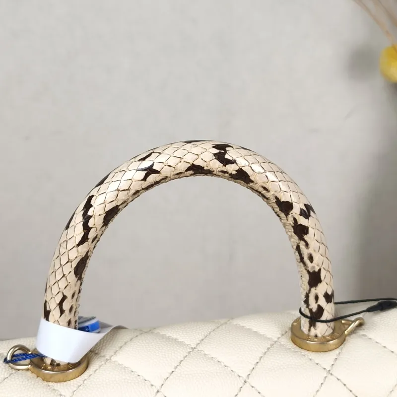 Chanel Top Handle Bag Coco Handle​ Beige Grained Calfskin Small 24 × 10 × 14 cm 26 — detail view 6 of 12