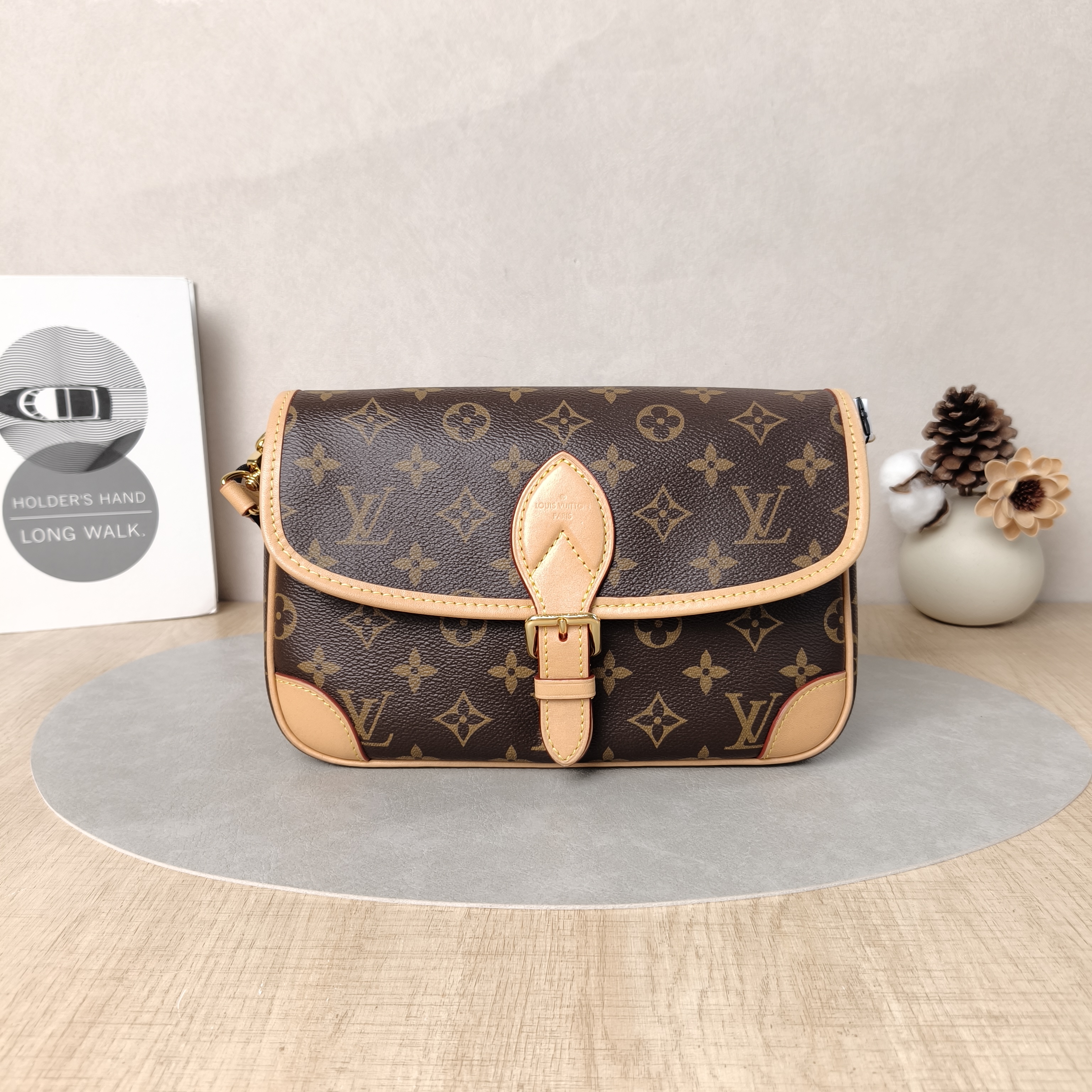 Louis Vuitton Crossbody Bag Diane Baguette Bag Shoulder Strap PVC Small24 × 9 × 15 cm