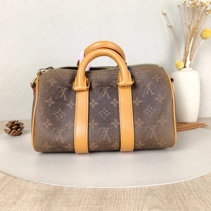Louis Vuitton Crossbody Bag Keepall 25 Edition Brown PVC Medium25 × 11 × 15 cm — cover view 5 of 5