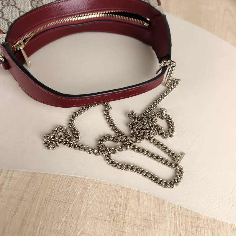 GUCCI Crossbody Bag Ophidia GG Monogram PVC Small 20 × 5 × 11 cm — detail view 8 of 9