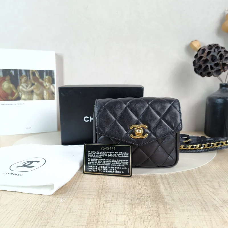 Chanel Belt Bag Belt Bag Black Calfskin One Size15 × 3 × 12 cm — cover view 6 of 6