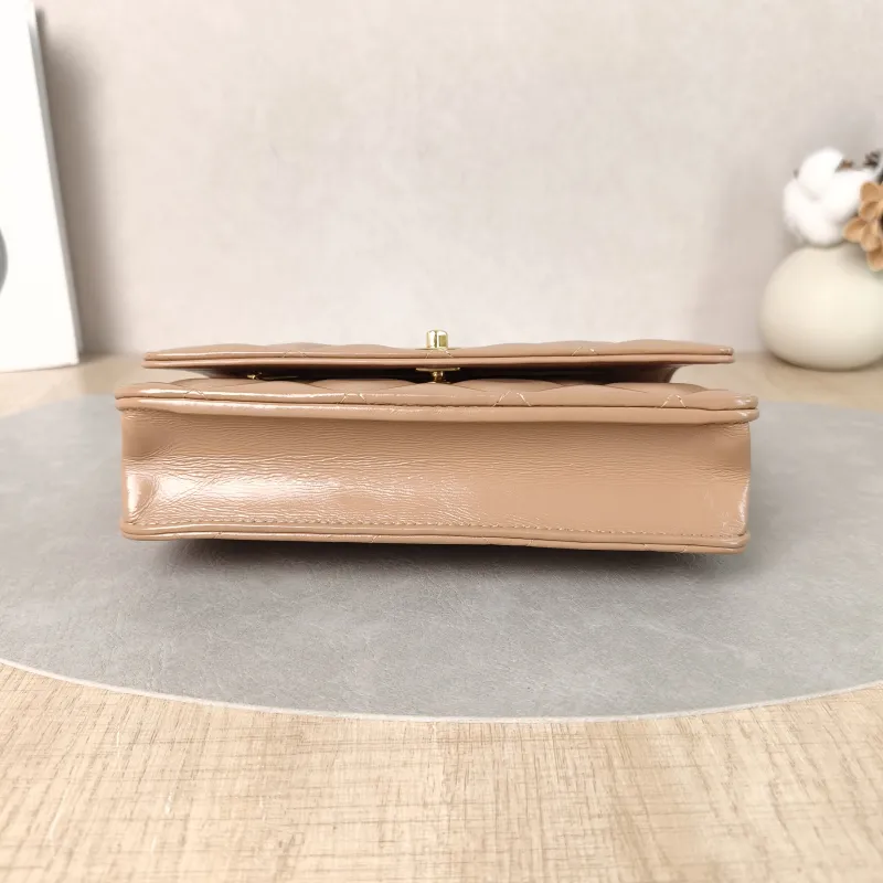Chanel Crossbody Bag woc Brown Lambskin One Size19.2 × 3.5 × 12.3 cm — cover view 6 of 6