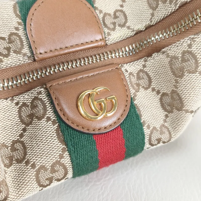 GUCCI Top Handle Bag vanity Vanity Case Bag Monogram Canvas Mini 19 × 9 × 10 cm — detail view 7 of 11
