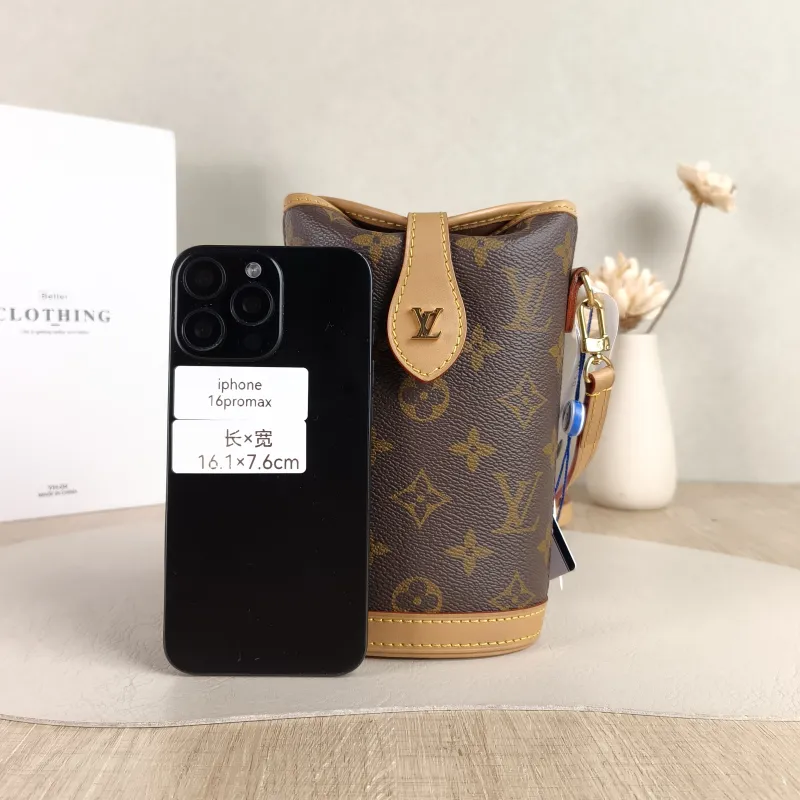 Louis Vuitton Crossbody Bag Fold Me Monogram PVC Mini 14.5 × 6.5 × 18 cm — cover view 3 of 5