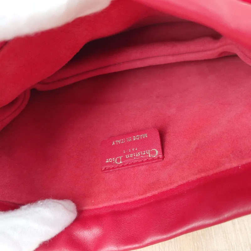 DIOR Crossbody Bag Lady Milly Chain Bag Red Lambskin mini19 × 5 × 13 cm — detail view 2 of 10