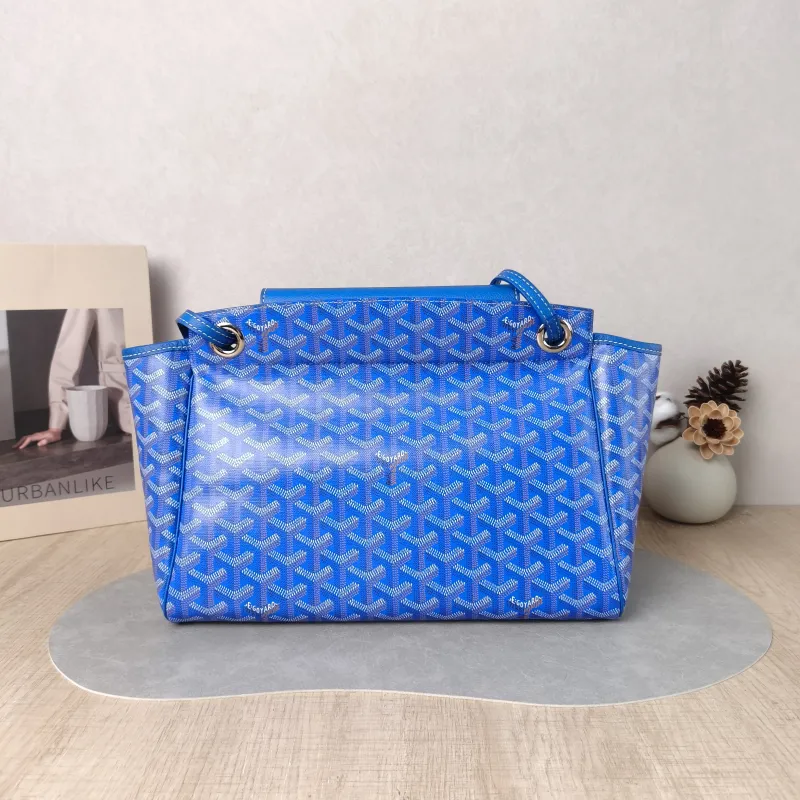 GOYARD Shoulder Bag Rouette Shoulder Bag Blue PVC Small 31 × 14 × 23 cm — cover view 5 of 5