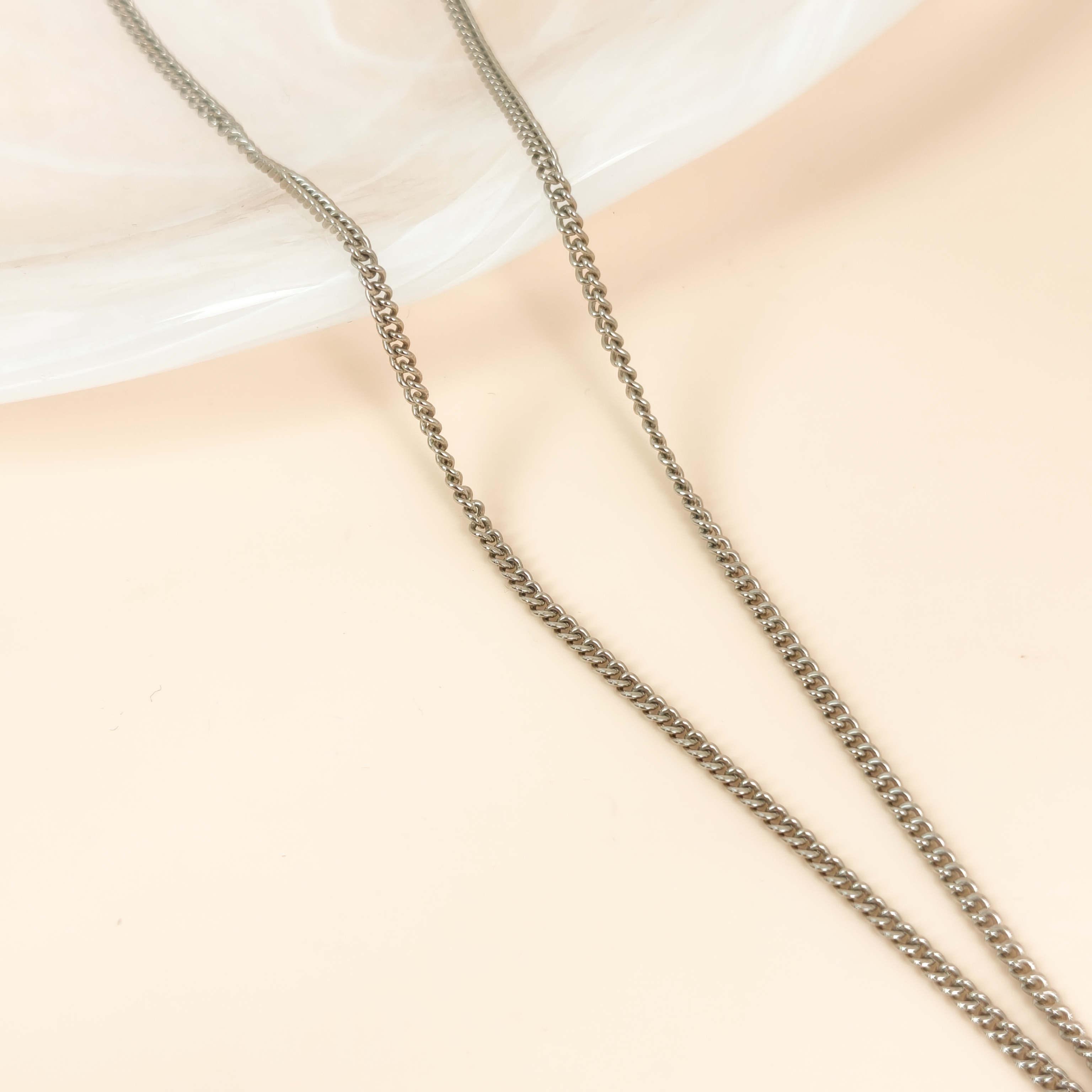 Chanel Necklace c Necklace Silver One Size42cm — cover view 6 of 8