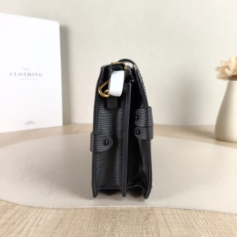 Louis Vuitton Crossbody Bag Trunk Clutch Box Black Epi Embossed Calfskin One Size TP10011820 — detail view 6 of 10