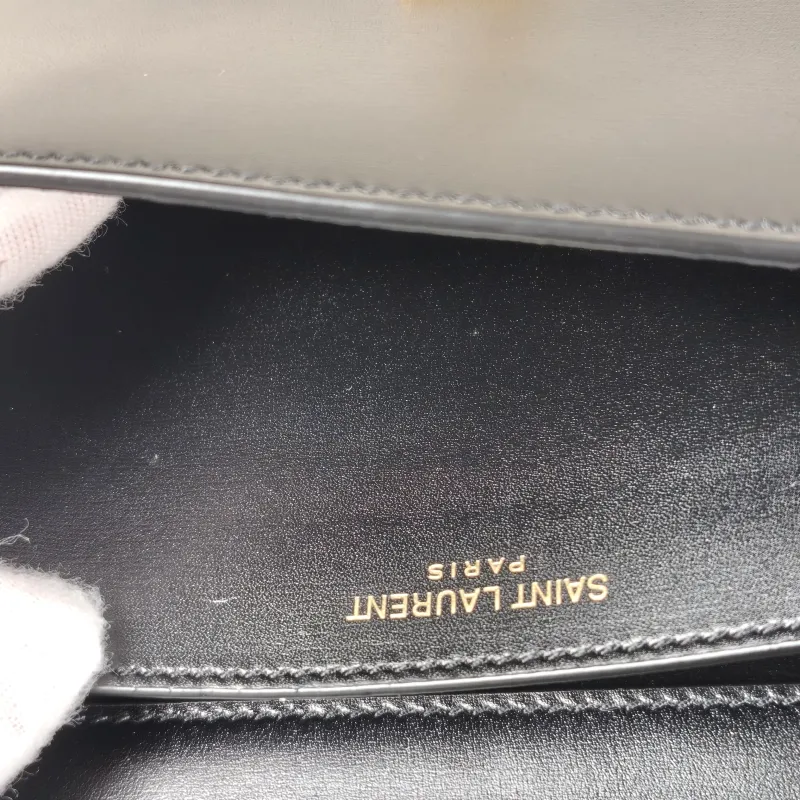 SAINT LAURENT Shoulder Bag VOLTAIRE Black Calfskin Mini 21 × 4.5 × 11 cm — detail view 1 of 13