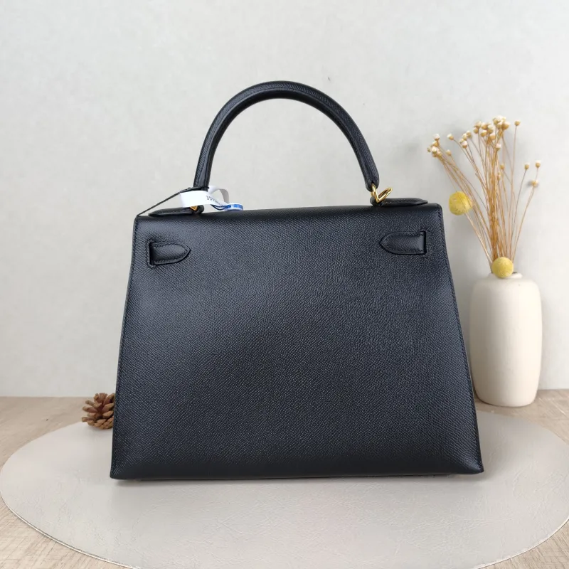 Hermès Shoulder Bag Kelly 28 Gold-Tone Hardware 89Black Epsom Calfskin Medium 28 × 10 × 22 cm C — cover view 6 of 6