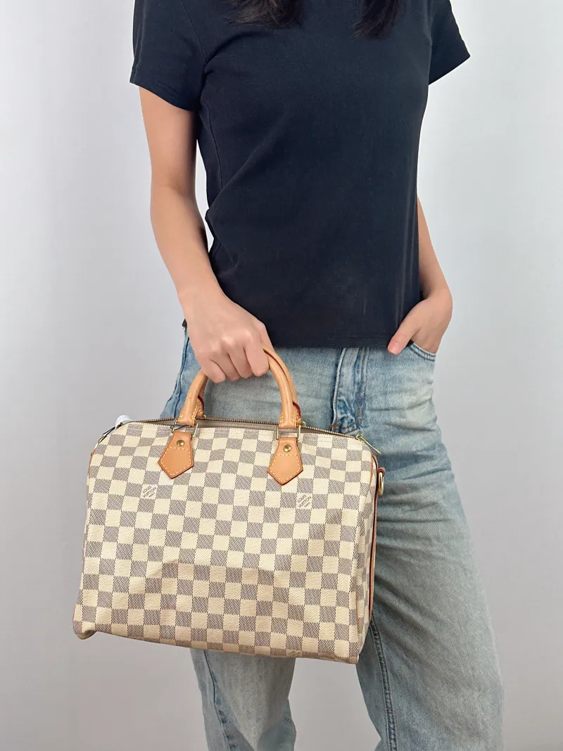 Louis Vuitton Crossbody Bag Speedy30 Shoulder Strap Edition- PVC Large 30 × 17 × 21 cm — on-model view 1 of 3