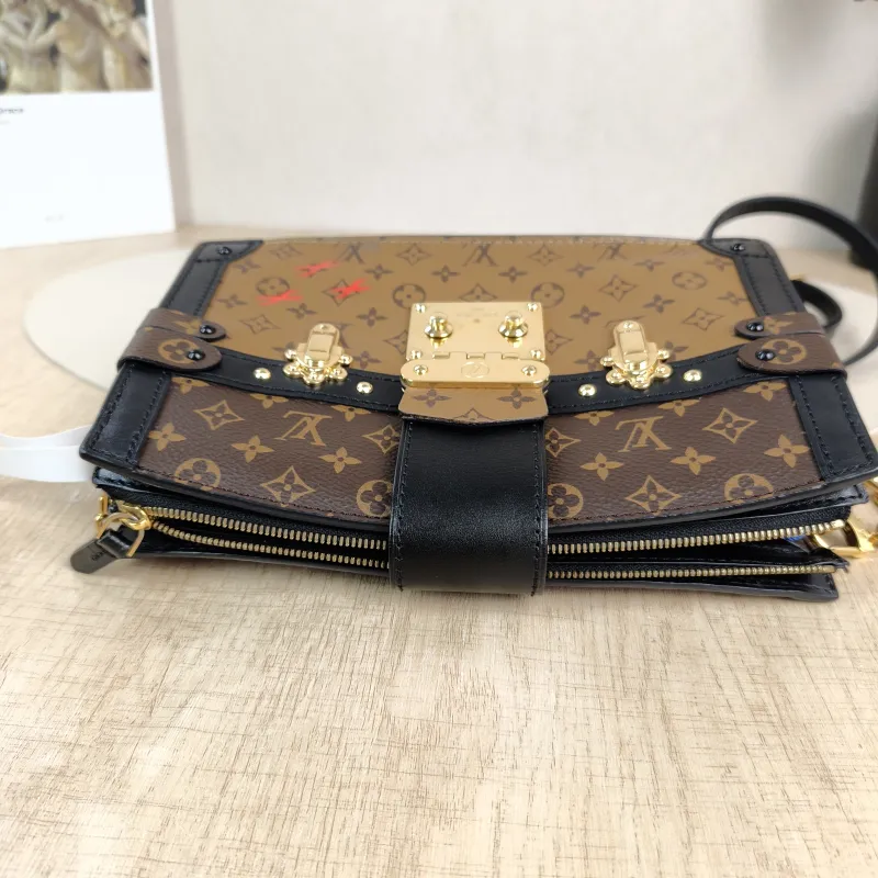 Louis Vuitton Crossbody Bag Trunk Clutch Box Monogram PVC Mini 20 × 5.5 × 12 cm — detail view 4 of 11