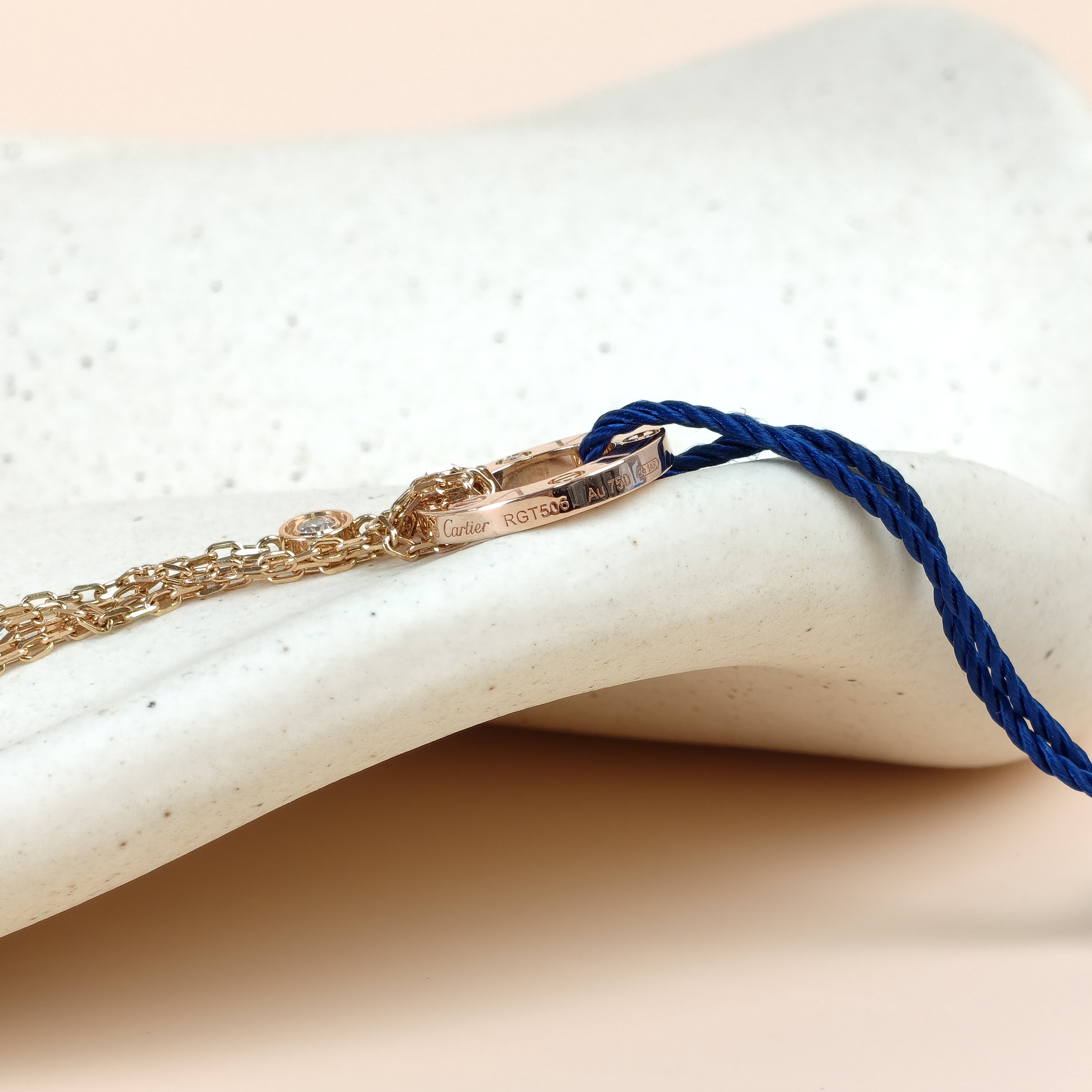 CARTIER Bracelet LOVE Collection Bracelet Rose Gold Diamond18KR ose Gold One Size1.3cm 18.5cm — cover view 5 of 7