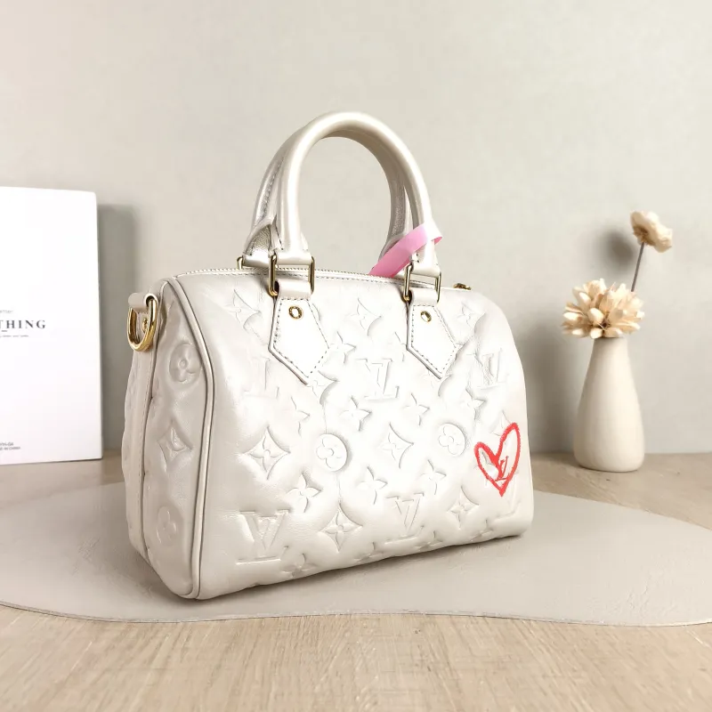 Louis Vuitton Top Handle Bag Speedy 22 Edition Grey Calfskin One Size 22 × 15.5 × 12 cm — cover view 5 of 5