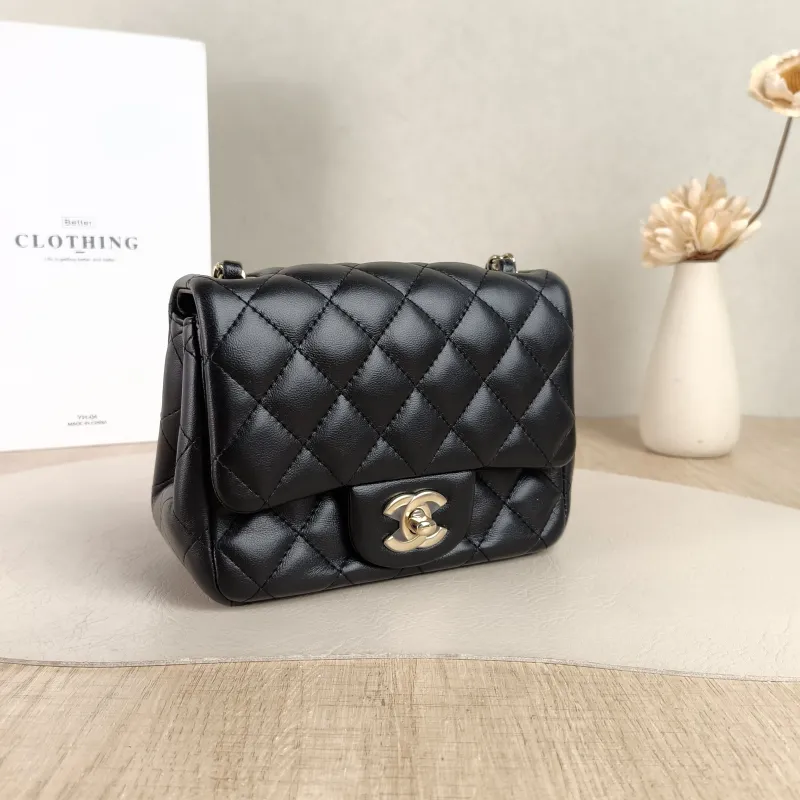 Chanel Crossbody Bag Classic Flap Mini CF Mini Black SL ambskinmini17 × 8 × 13.5 cm — cover view 2 of 5