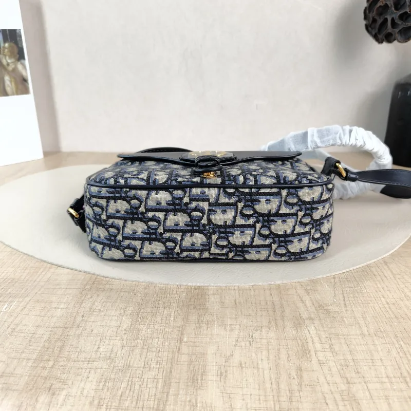 DIOR Crossbody Bag 30Montaigne Blue Canvas Small 19.5 × 6.5 × 11 cm — cover view 5 of 5