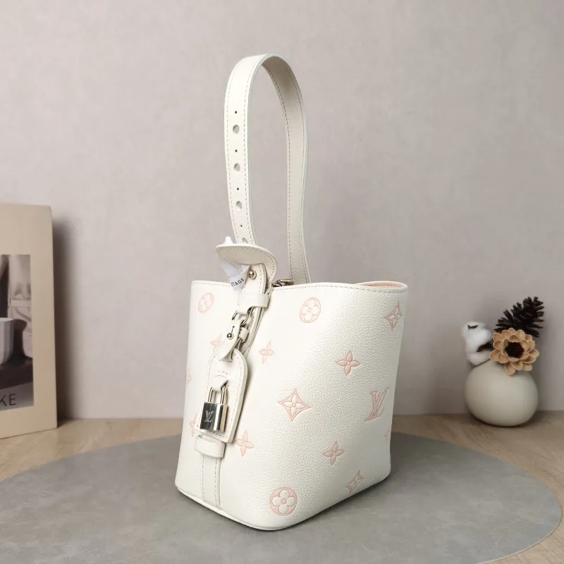 Louis Vuitton Top Handle Bag ALL IN BB White · Pink Calfskin BB 16 × 12 × 18 cm — cover view 6 of 6