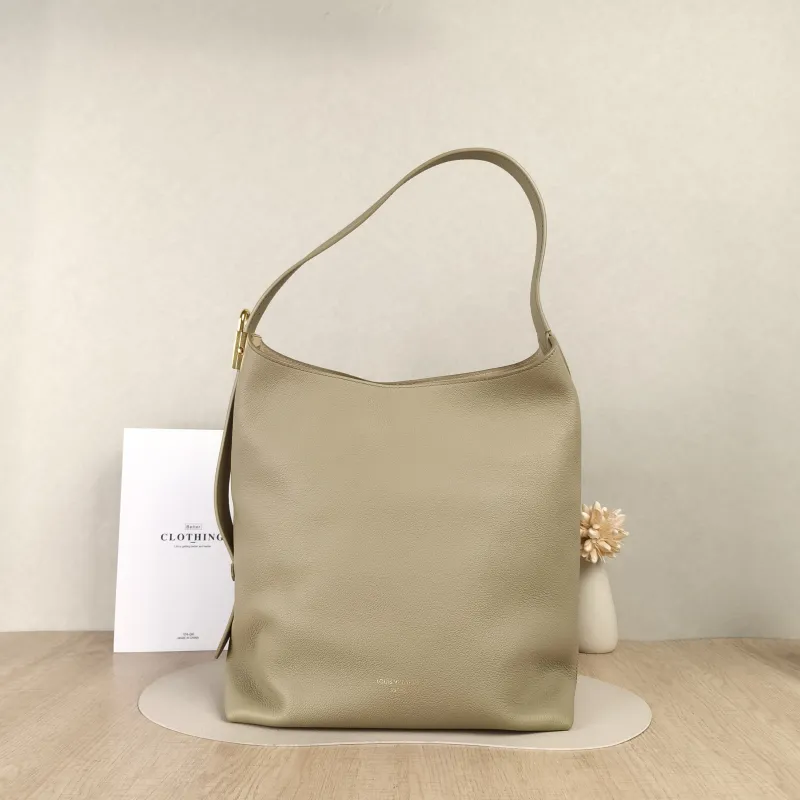 Louis Vuitton Shoulder Bag Low Key Hobo Shoulder Bag Beige Calfskin Medium31 × 18 × 35 cm
