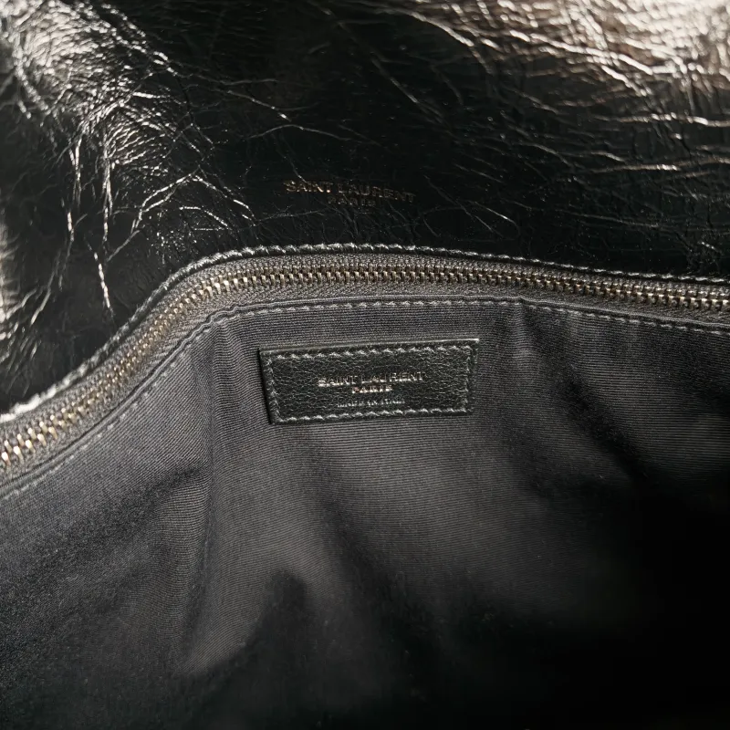 SAINT LAURENT Crossbody Bag Niki D Waxed Leather Calfskin Large 32 × 9 × 23 cm — detail view 11 of 13